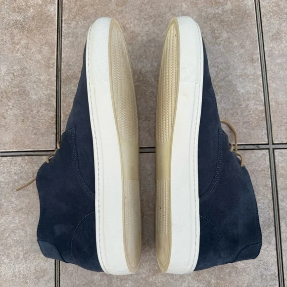 Sid Mashburn Men's Navy Suede Chukka Boots
